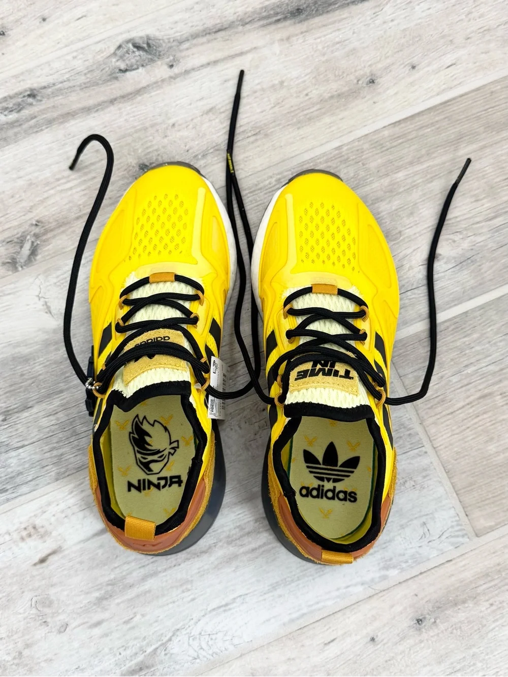 Adidas Yellow Ninja ZX 2K Boost JR Shoes